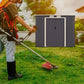 Abri de Jardin en Métal avec Base - Portes Coulissantes