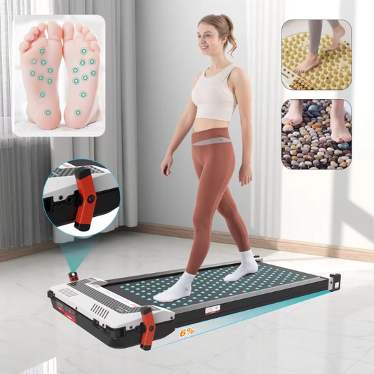 Tapis de Course à angle fixe 6%.ZX3,550W,6.0km/h,Ceinture de Massage