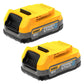 2 Batteries 1,7 Ah 18V DEWALT POWERSTACK DCBP034-XJ Li-Ion