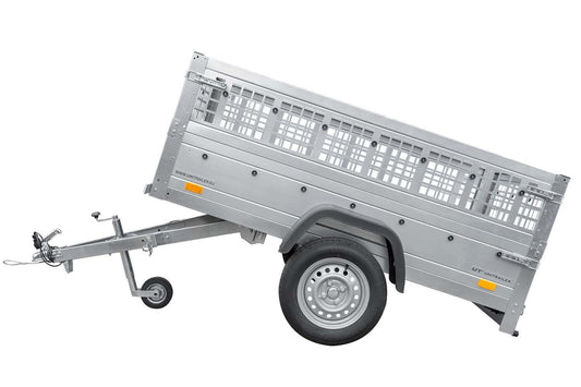 Top remorque garden trailer 200 kipp avec rehausses grillagées et roue jockey – Neuf – Prix Destockage