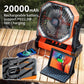 Ventilateur de Camping sans Fil 3 en 1
