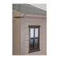 Abri de jardin en résine 4,7 m² Beige et marron
