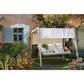 Balancelle 3 places en acier beige