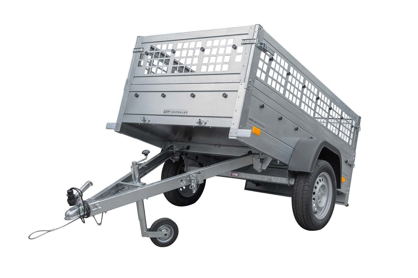 Top remorque garden trailer 200 kipp avec rehausses grillagées et roue jockey – Neuf – Prix Destockage