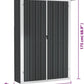 Abri de Jardin Gris - 116x45x175 cm - Acier Galvanisé