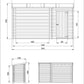 Abri de Jardin 1,1 m2 + Abri à Bûches 3.8 m3