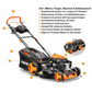 Tondeuse thermique autotractée démarrage électrique 196cm3 51cm -6CV 60L