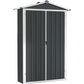 Abri de Jardin Gris - 116x45x175 cm - Acier Galvanisé