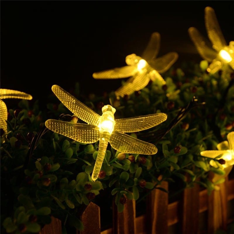 Guirlande de 20 Libellules Solaires