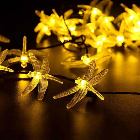 Guirlande de 20 Libellules Solaires