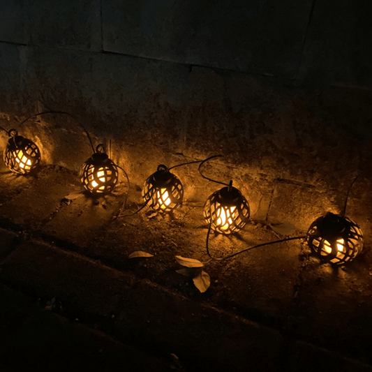 Guirlande de Lanterne Solaire Effet Flamme