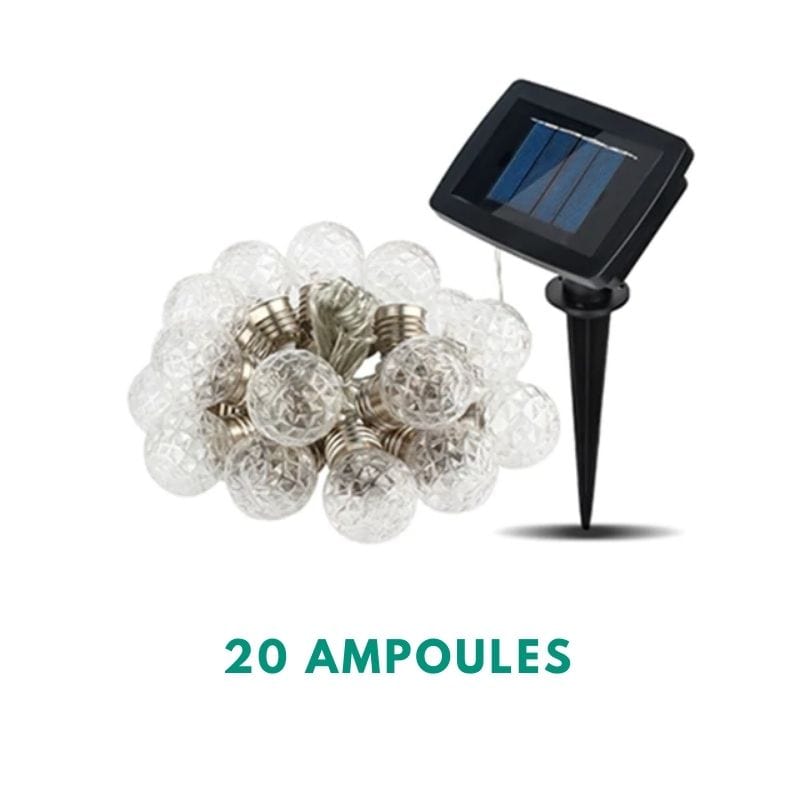 Guirlande Guinguette Solaire avec Ampoules