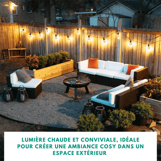 Guirlande d'Ampoules Solaires pour Extérieur