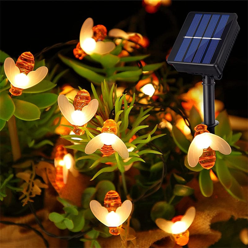 Guirlande Solaire Extérieure d'Abeilles LED