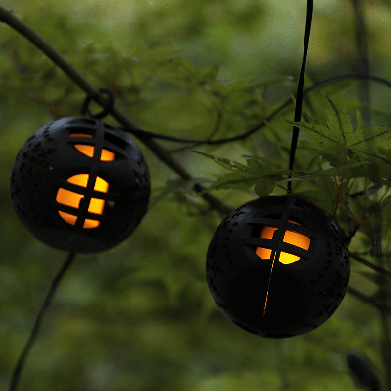 Guirlande de Lanterne Solaire Effet Flamme