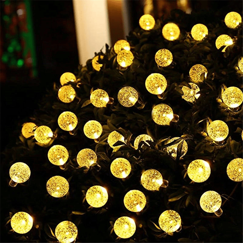 Guirlande Solaire Extérieure LED en Forme d'Ampoule