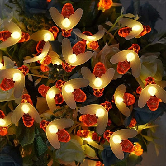 Guirlande Solaire Extérieure d'Abeilles LED