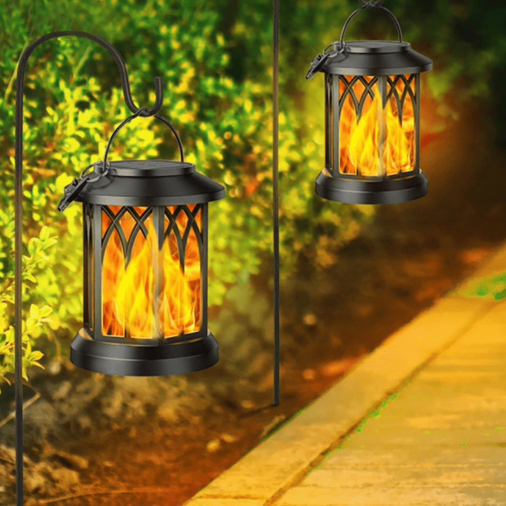 Lampe LED Flamme Solaire Éclatante