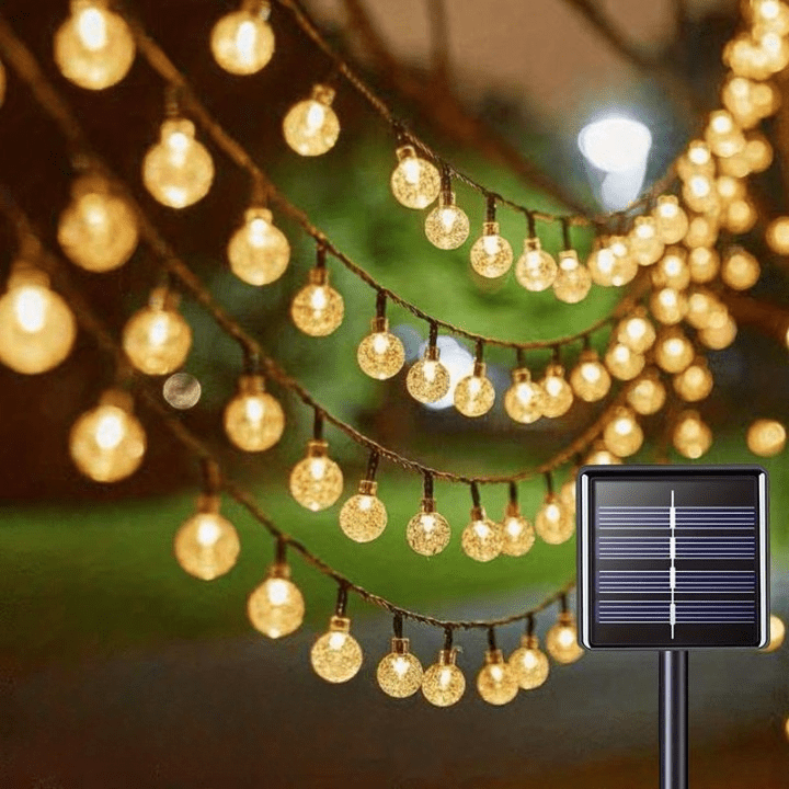 Guirlande Solaire Scintillante Cristal LED