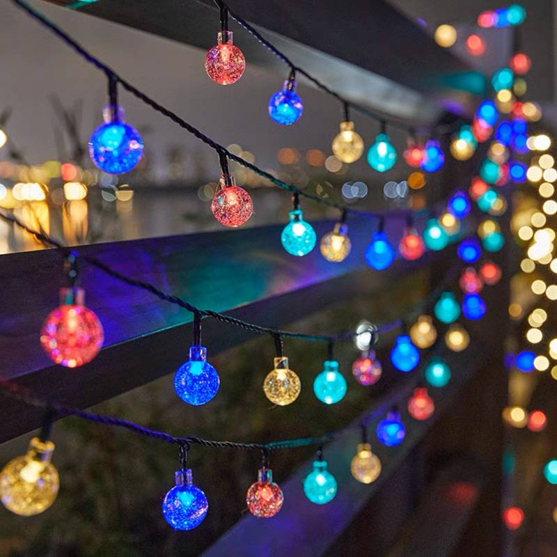 Guirlande Solaire Scintillante Cristal LED