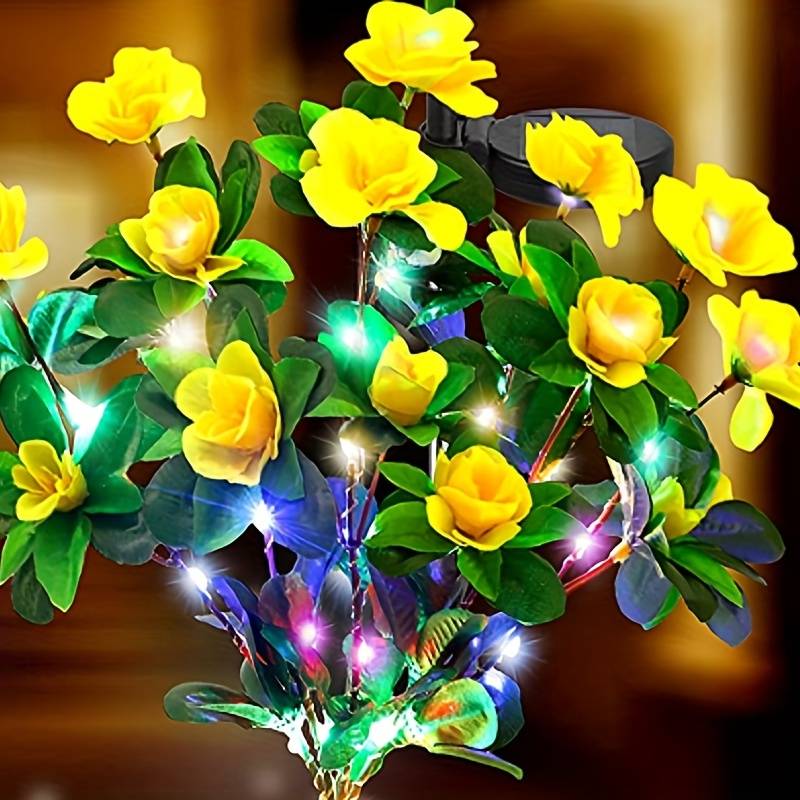 Fleurs Artificielles à Lampes Solaires