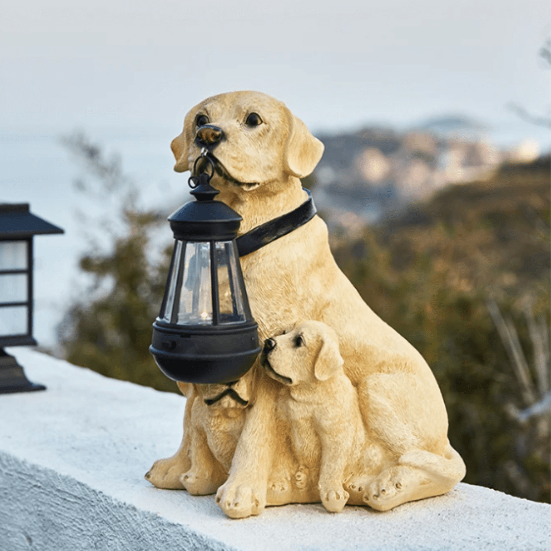 Lampe Chien Solaire Éblouissant