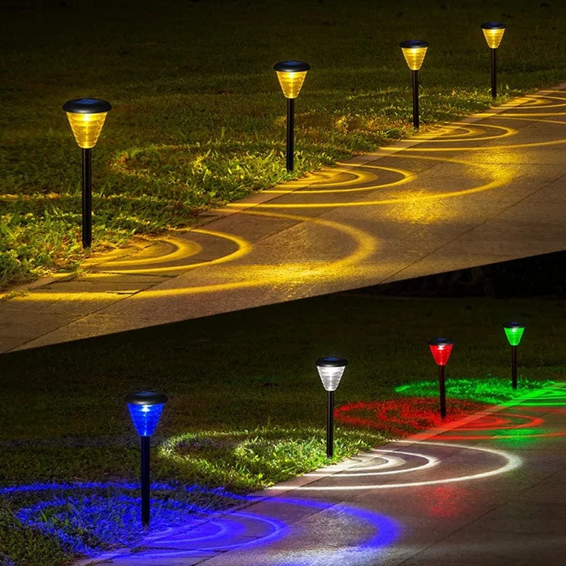 Lampe de jardin Solaire Multicolore 8LED (Pack de 2)