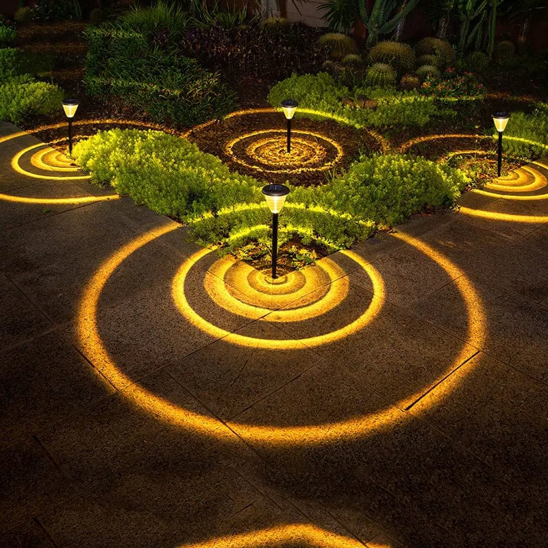 Lampe de jardin Solaire Multicolore 8LED (Pack de 2)