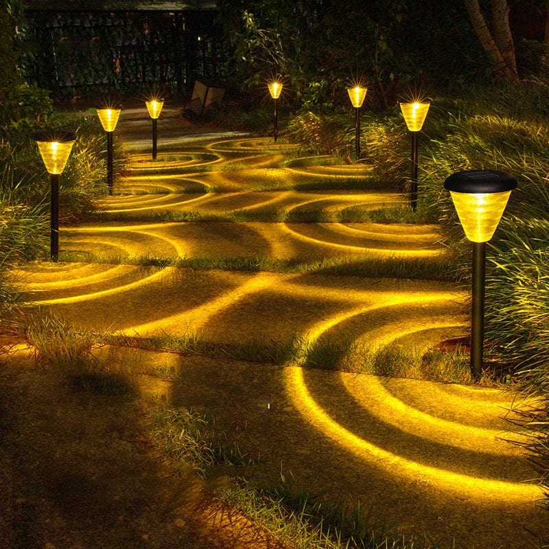 Lampe de jardin Solaire Multicolore 8LED (Pack de 2)