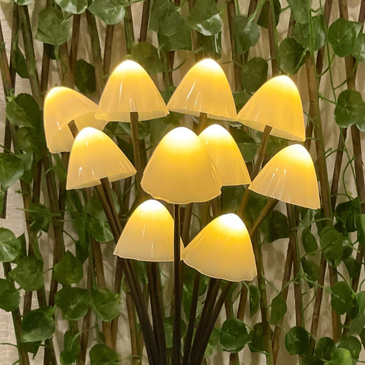 Lampe Solaire Champignons féérique
