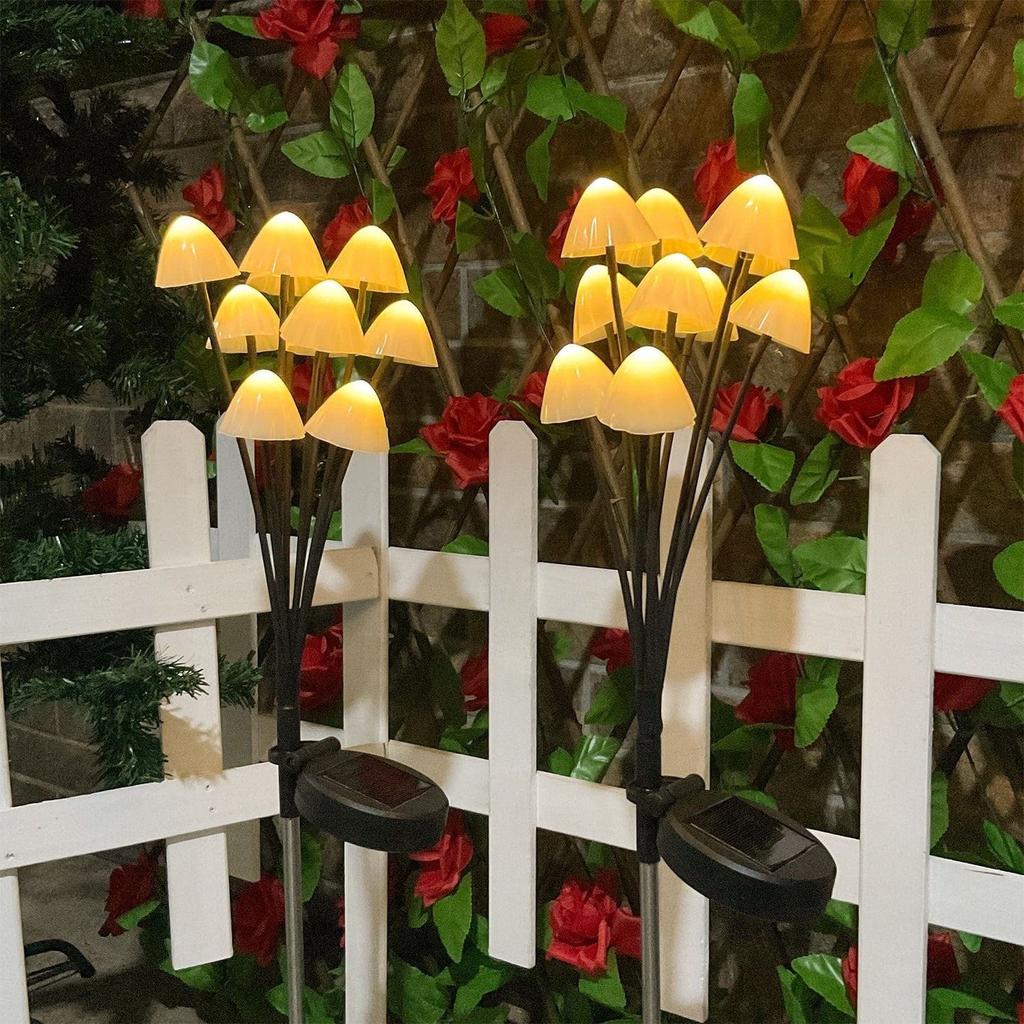 Lampe Solaire Champignons féérique