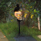 Lampe Solaire de Jardin Originale "Le Corbeau et Le Crâne"