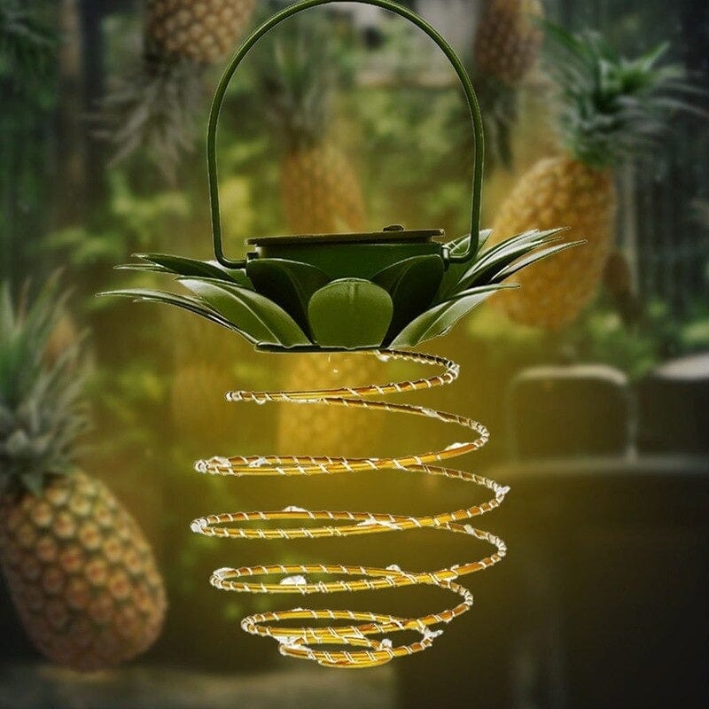 Lampe Solaire en Forme d'Ananas