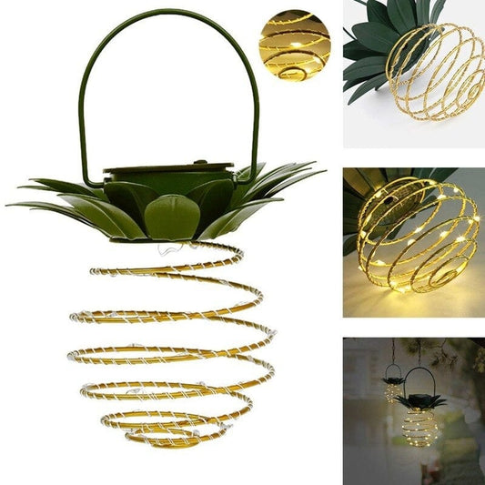 Lampe Solaire en Forme d'Ananas