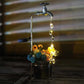 Lampe-Vase Solaire Gouttelettes d'eau Scintillantes
