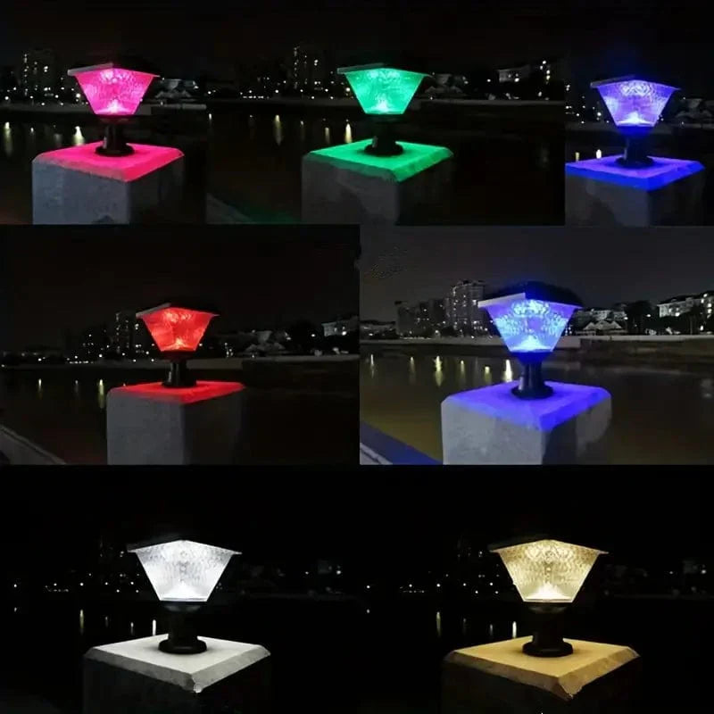 Lampe Solaire Multicolore Murale avec Télécommande