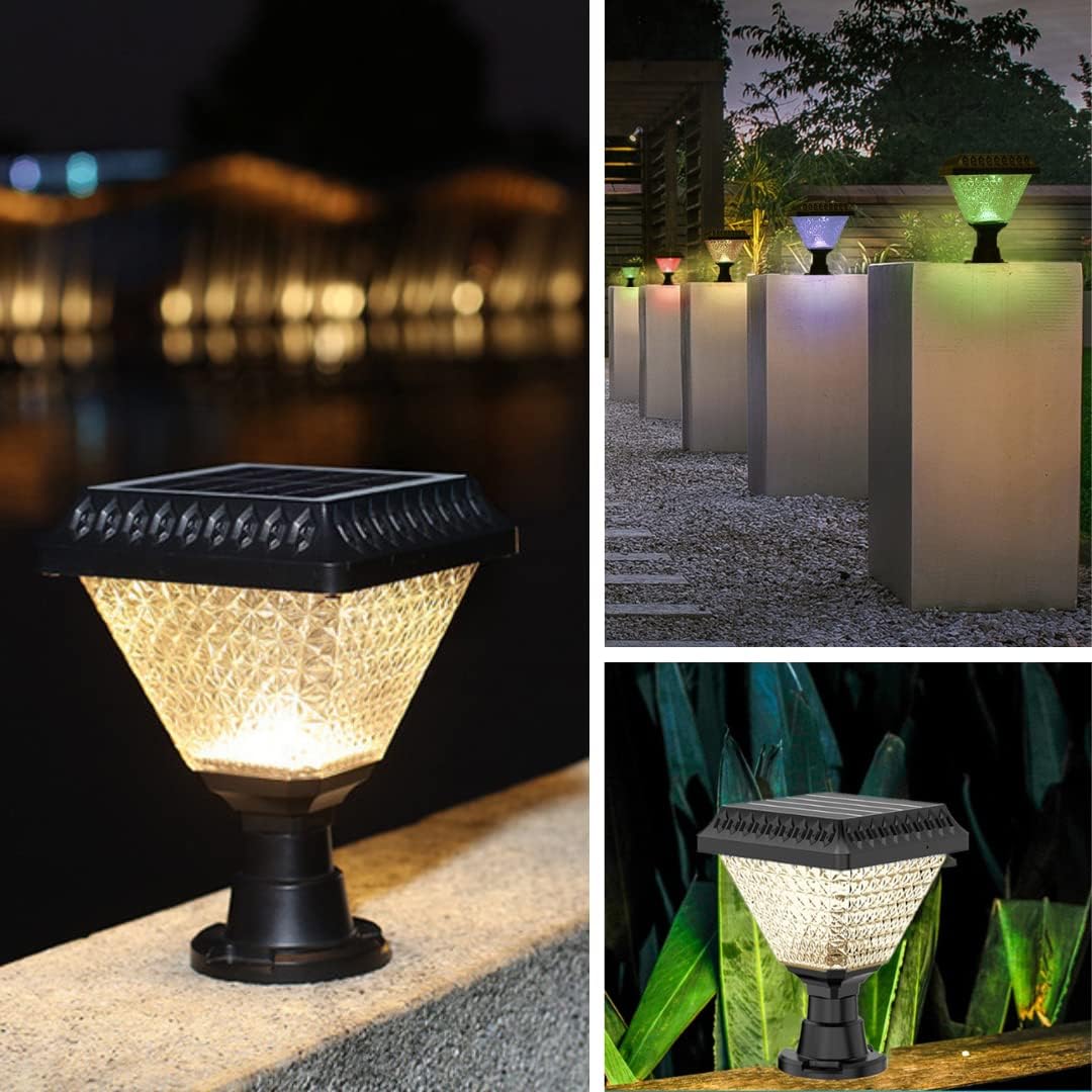 Lampe Solaire Multicolore Murale avec Télécommande