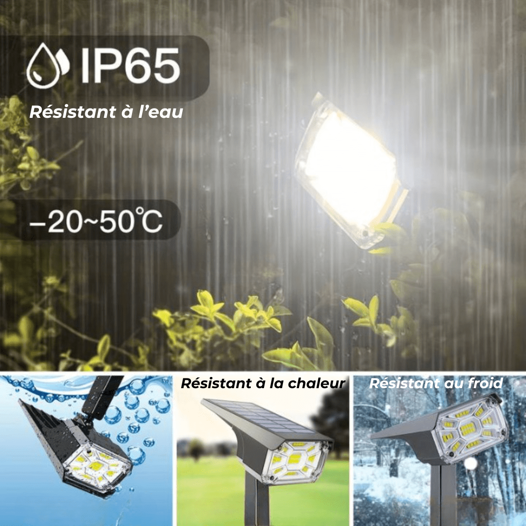 Lampes Solaires LED d'Extérieur Étanches