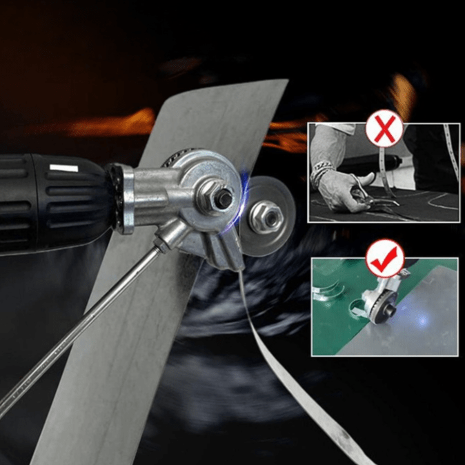 Outil Coupe-Métal pour Perceuse