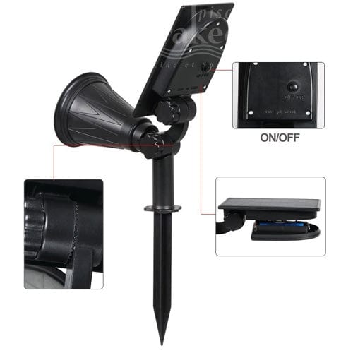 Projecteur Solaire LED 7 Couleurs