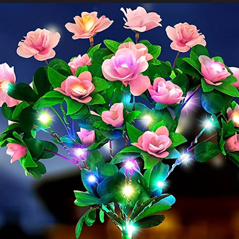 Fleurs Artificielles à Lampes Solaires