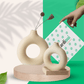 Vase Nordique Circulaire en Céramique pour Fleur