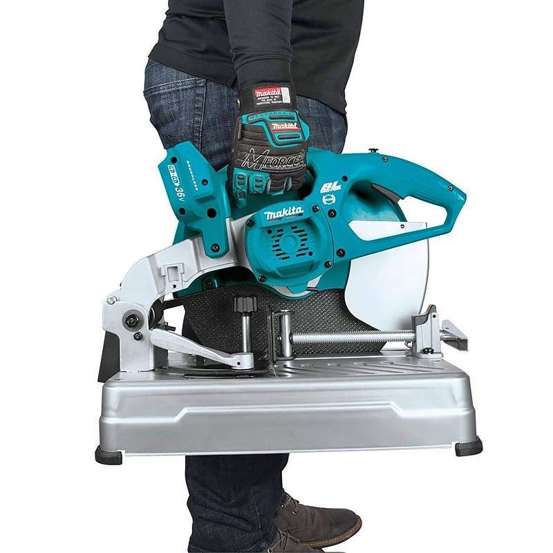 Scie à coupe d'onglet à métaux MAKITA DLW140Z - 36 V (2 x 18 V machine nue) Li-Ion