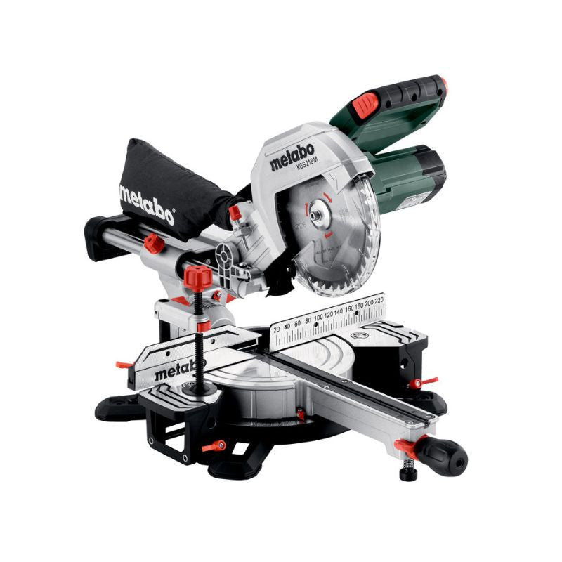 Scie à onglet radiale METABO KGS 216 M - 613216000 - 1200 W - 216 mm 47° (version 2023)