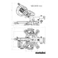 Scie à onglet radiale METABO KGS 216 M - 613216000 - 1200 W - 216 mm 47° (version 2023)