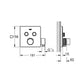 Thermostatique encastré GROTHERM SMARTCONTROL GROHE 29125000 2 sorties - chrome