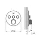 Thermostatique encastré GROTHERM SMARTCONTROL GROHE 29904LS0 - 3 sorties - blanc